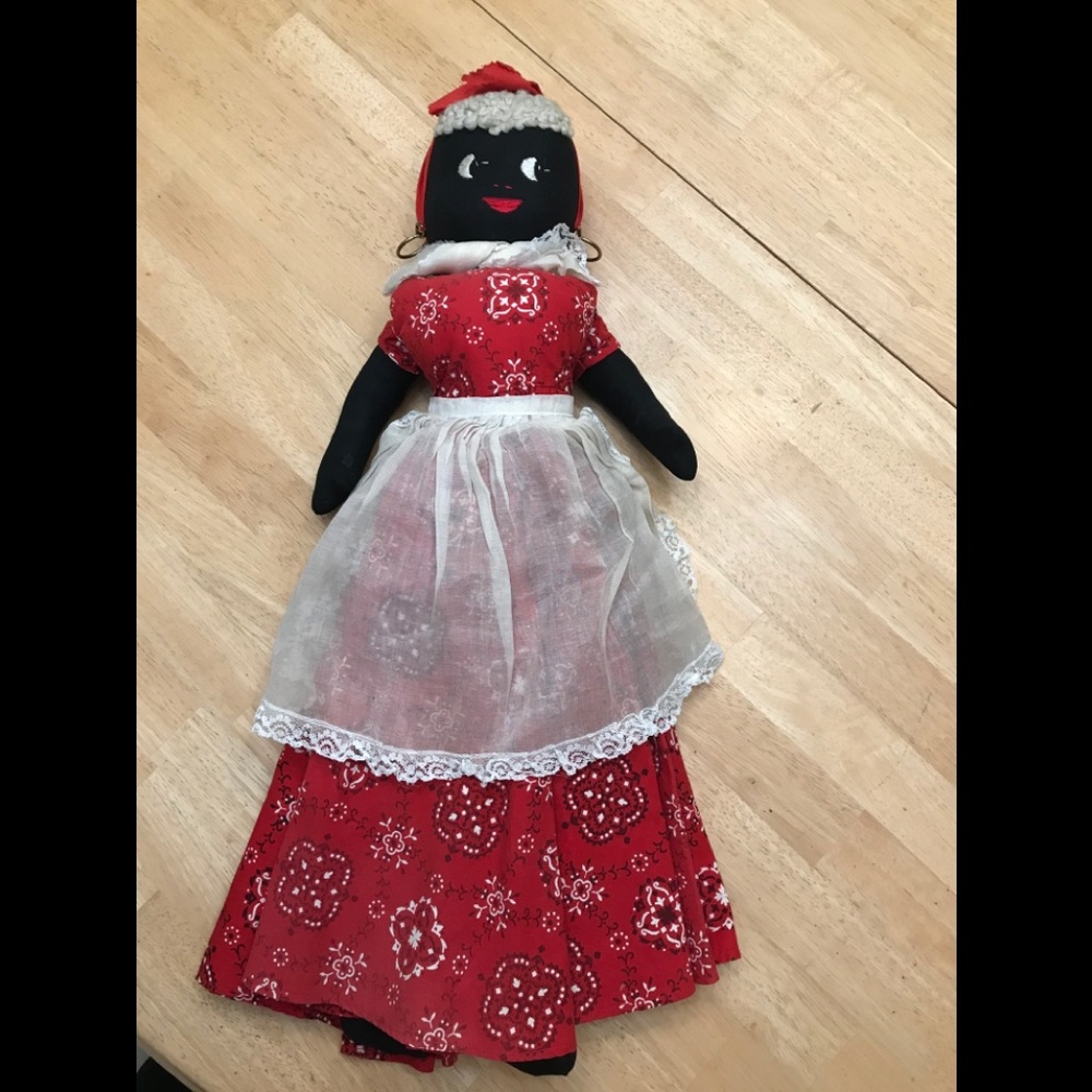 Gorgeous Black Cloth Rag Doll